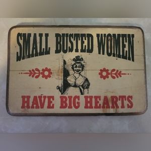 Vintage wooden sign